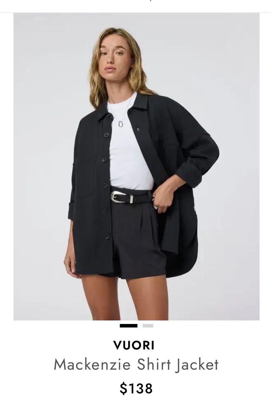 Vuori Mackenzie Shirt Jacket138$